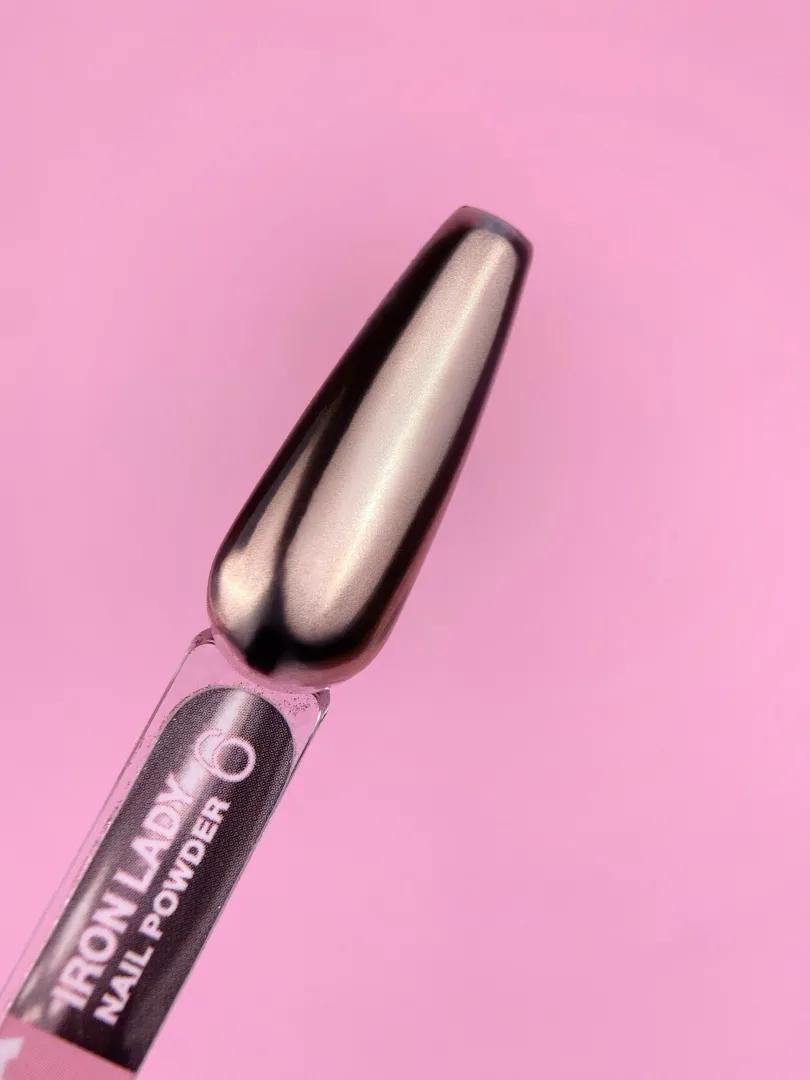 Kit de poudres effet miroir pour ongles LUNAmoon Iron Lady – 6 pièces