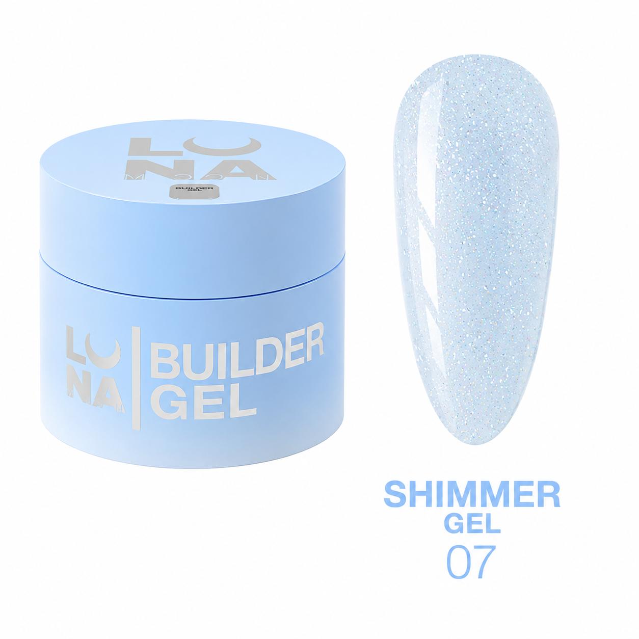LUNAmoon Shimmer Gel №7 Gel de Construction Scintillant