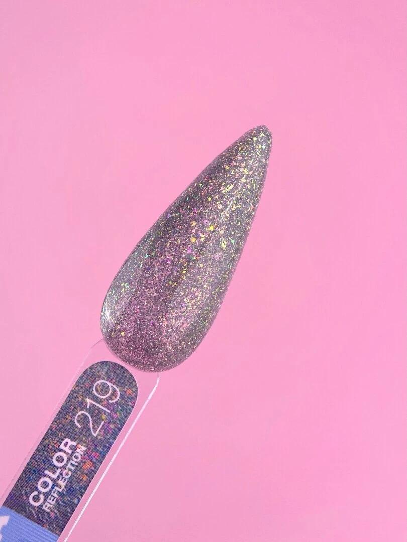 Vernis semi-permanent LUNAmoon réfléchissant color 219 TPO FREE