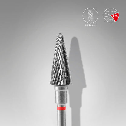 Embout carbure STALEKS PRO EXPERT cône 6 mm rouge FT71R060/14