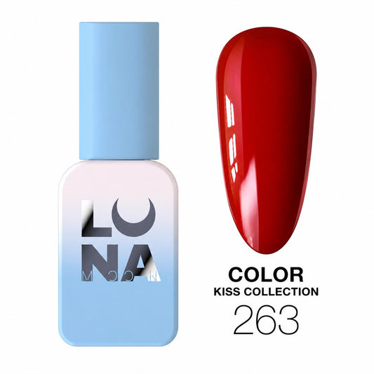 Vernis semi-permanent Color Kiss №263 effet vitrail translucide TPO FREE