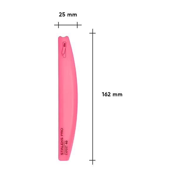 Lime de base plastique demi-lune biseautée STALEKS PRO EXPERT 40