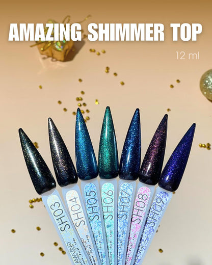 Moon Full Amazing Shimmer Top SH03 Top Coat Shimmer 12 ml