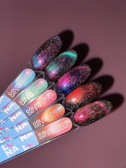 Vernis semi-permanent Cat Eye Color №248 effet œil de chat vitrail TPO FREE