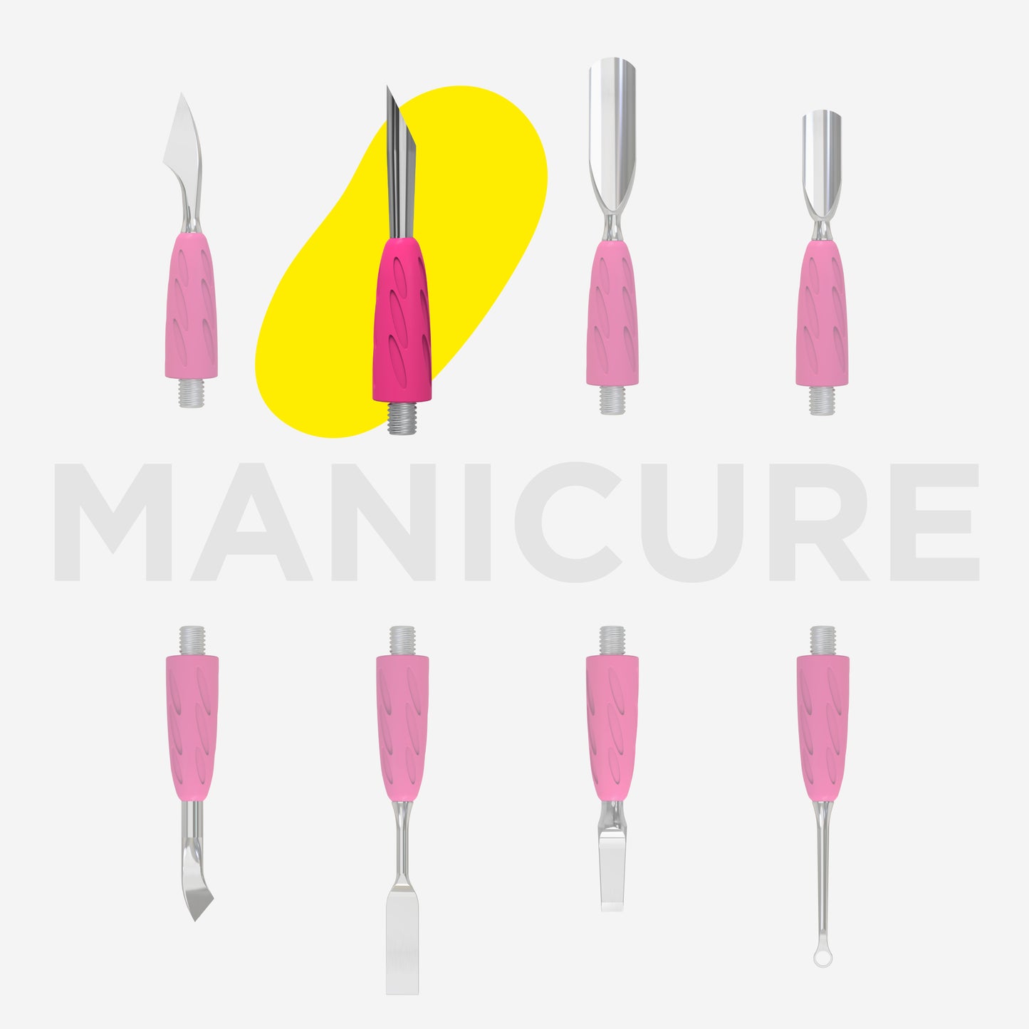 Embout pousse-cuticules biseauté STALEKS PRO COMBO UNIQ 12 WPPQ-12