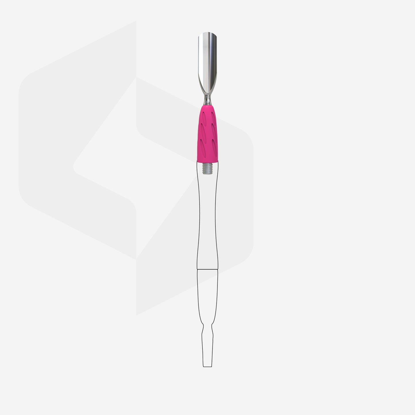 Embout pousse-cuticules large arrondi STALEKS PRO COMBO UNIQ 17 WPPQ-17