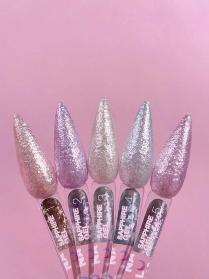 LUNAmoon Sapphire Gel №1 Gel-Pâte Pailleté 5 ml