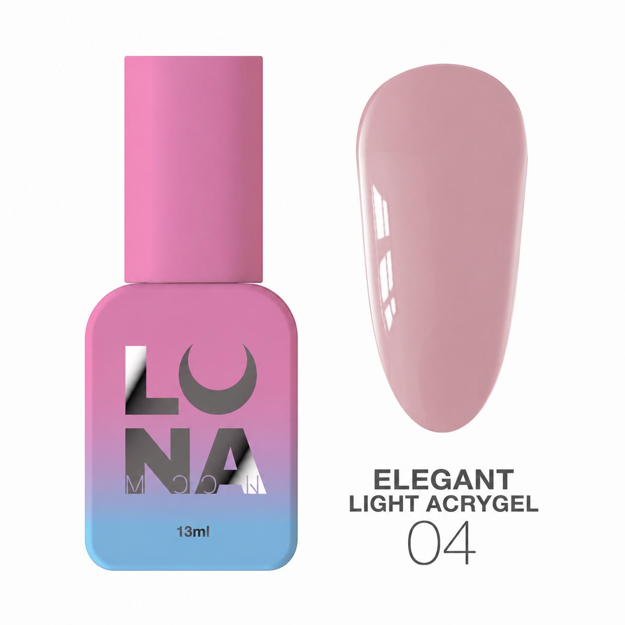 LUNAmoon Elegant Light Acrygel nr04 Acrygel Liquide Nude TPO FREE
