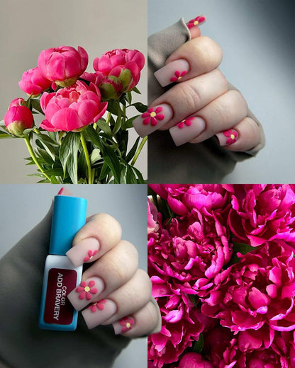 LUNAmoon ADD BRAVERY  Color vernis semi-permanent framboise intense TPO FREE