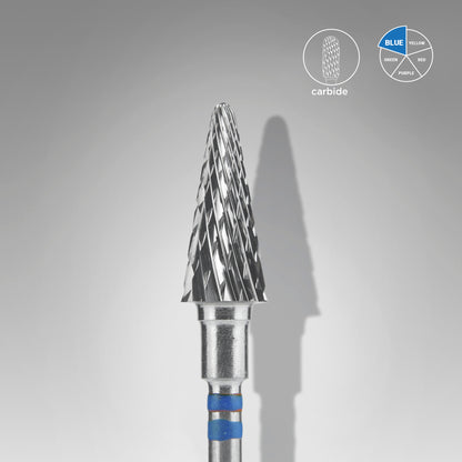 Fraise carbure STALEKS PRO EXPERT cône 6 x 14 mm bleue gaucher FT73B060/14