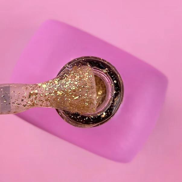 Top pour vernis gel LUNAmoon Top Gold 13 ml