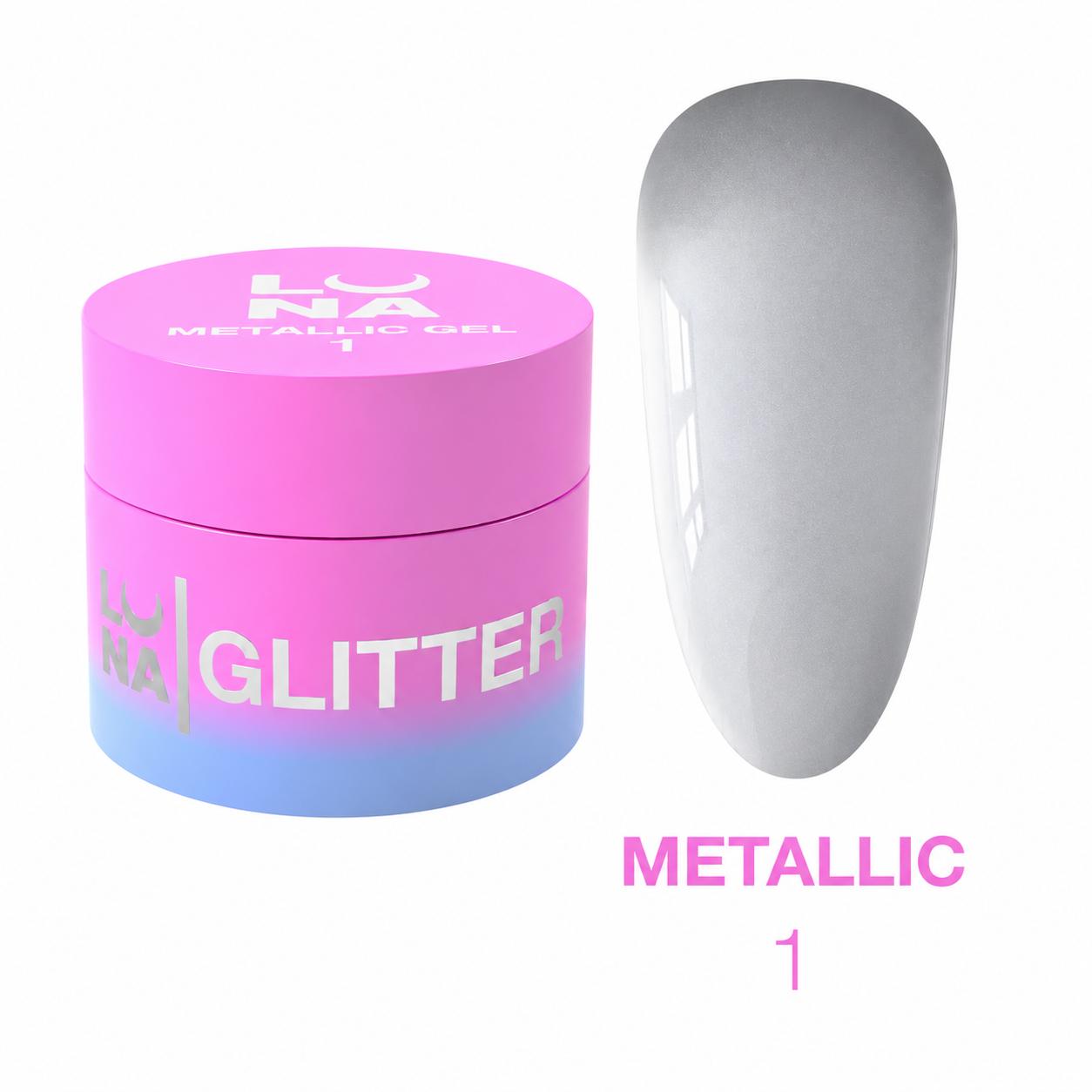 LUNAmoon Metallic Gel №1 Peinture Gel Métallique 5 ml