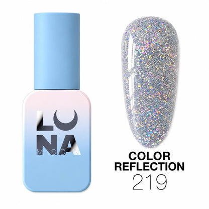 Vernis semi-permanent LUNAmoon réfléchissant color 219 TPO FREE