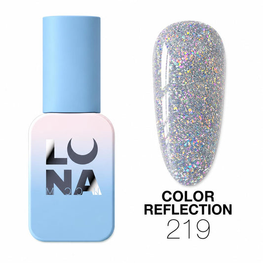 Vernis semi-permanent LUNAmoon réfléchissant color 219 TPO FREE