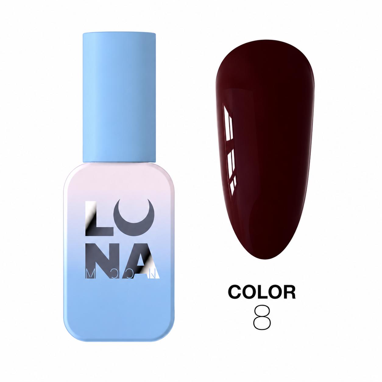 LUNAmoon Color №08 vernis semi-permanent hautement pigmenté TPO FREE