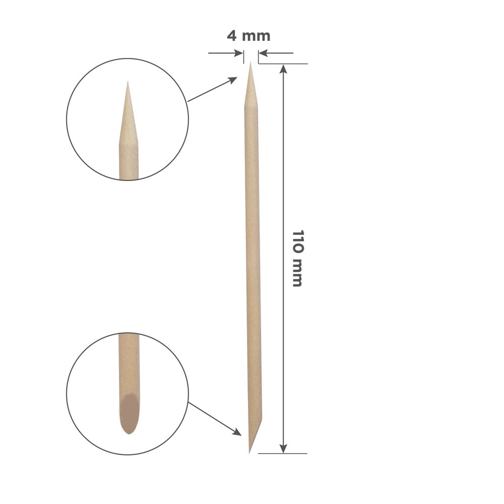 Bâtonnets en bois d’oranger STALEKS PRO EXPERT 11 cm, 100 pcs