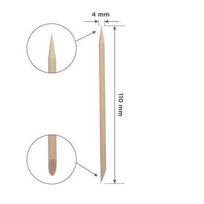 Bâtonnets en bois d’oranger STALEKS PRO EXPERT 11 cm, 100 pcs