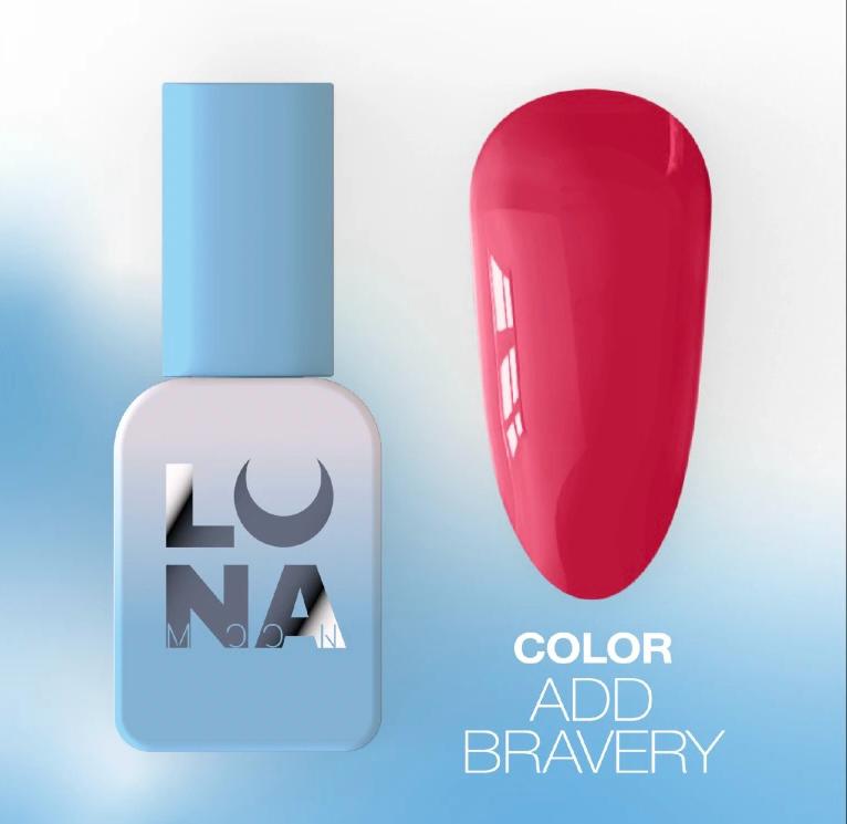 LUNAmoon ADD BRAVERY Color vernis semi-permanent lavande intense avec haute pigmentation, longue tenue et formule TPO FREE.