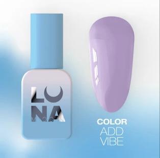 LUNAmoon ADD Vibe Color vernis semi-permanent lavande intense avec haute pigmentation, longue tenue et formule TPO FREE.
