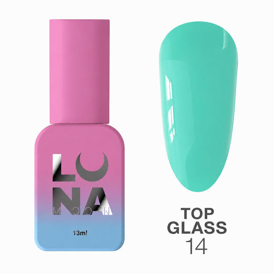 LUNAmoon Top Glass N°14 Top Coat Coloré Sans Résidu 13 ml