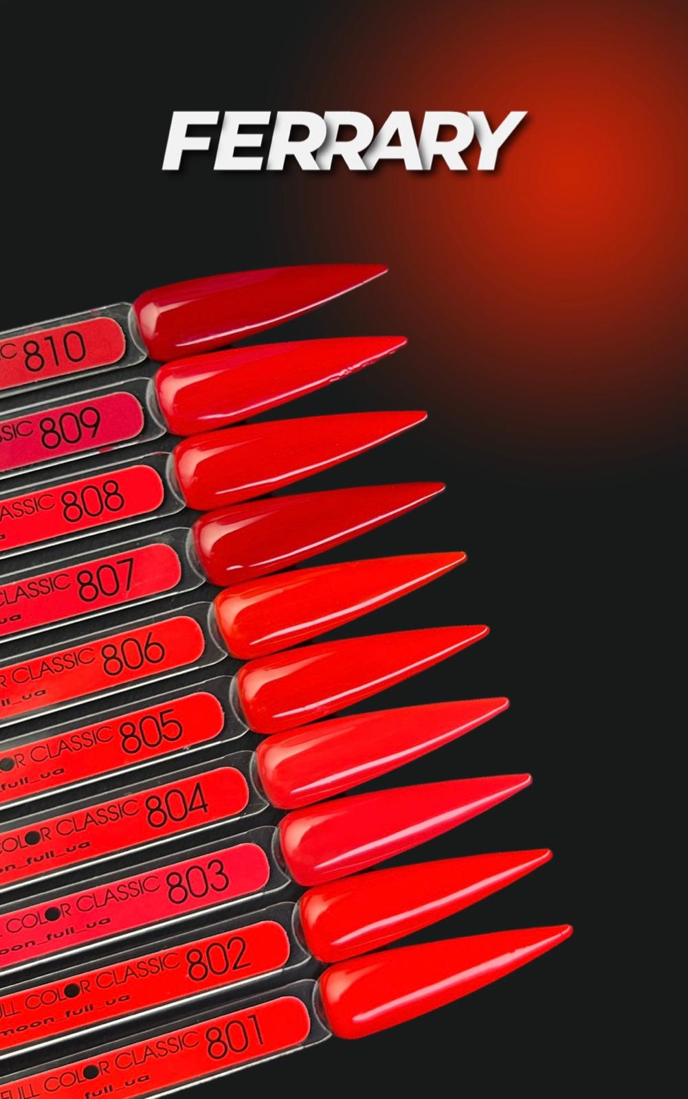 Moon Full Ferrari N°809 Vernis Semi-Permanent Rouge Professionnel