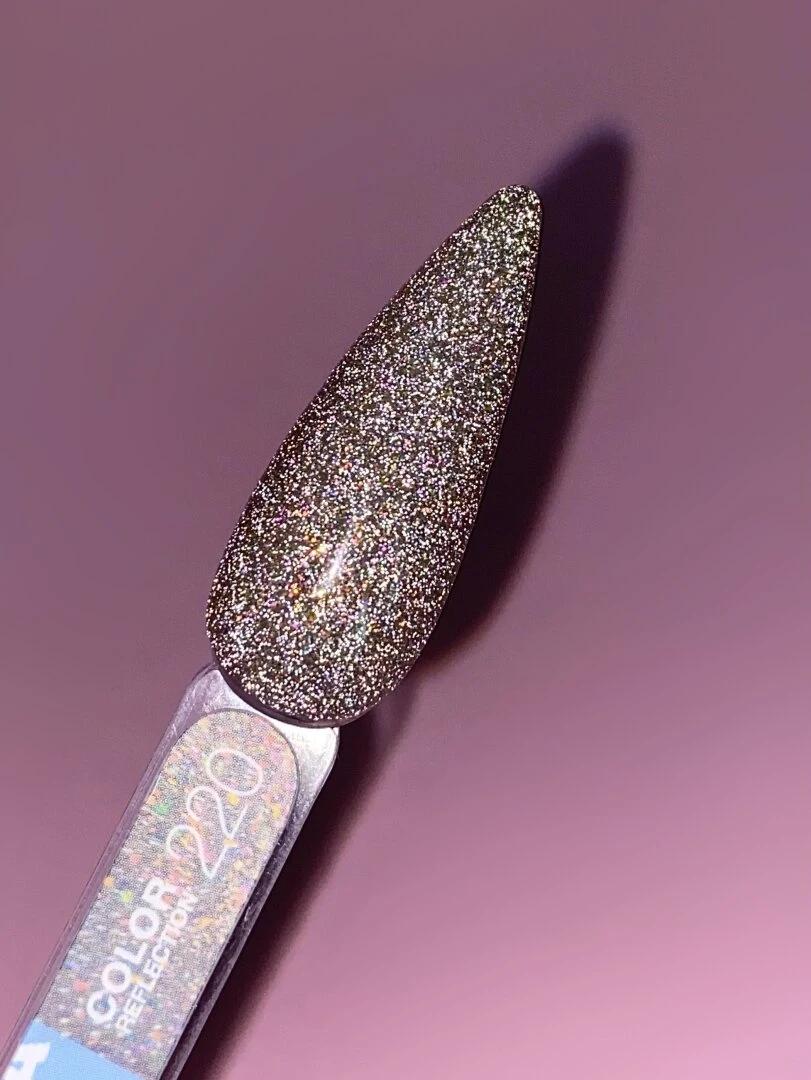 Vernis semi-permanent LUNAmoon  réfléchissant color 220 TPO FREE