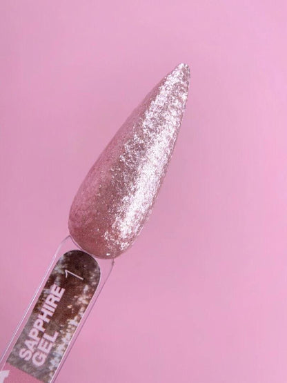 LUNAmoon Sapphire Gel №1 Gel-Pâte Pailleté 5 ml