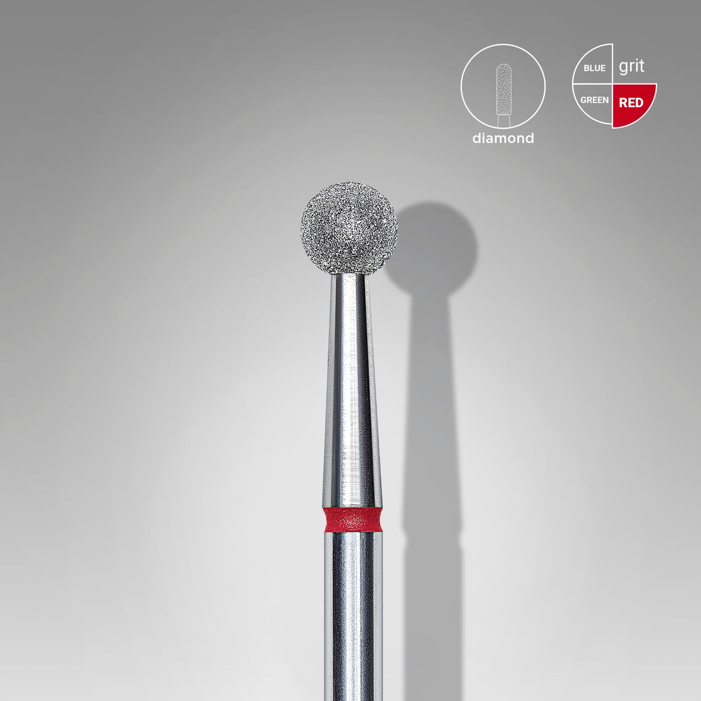 Fraise Diamantée Boule STALEKS PRO EXPERT Rouge 4 mm FA01R040