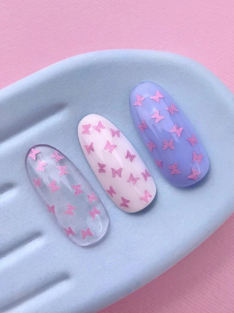 LUNAmoon Top Butterfly Pink Top Coat Décoratif Sans Résidu