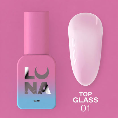 LUNAmoon TOP GLASS 01 Top Coat Coloré  Sans Couche Collante