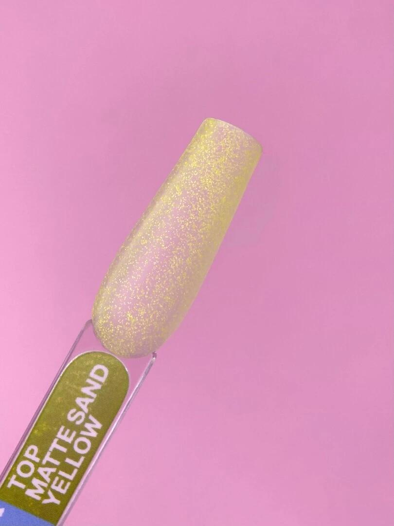 Top mat sans couche collante LUNAmoon Top Matte Sand Yellow 13 ml
