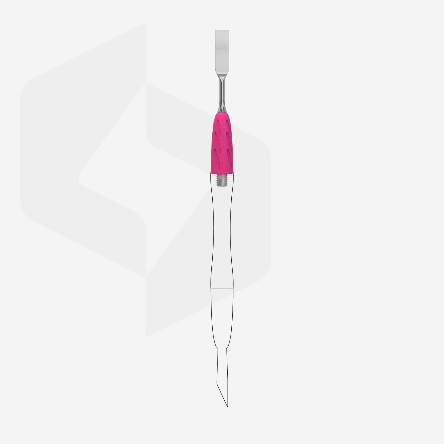 Embout pousse-cuticules plat droit STALEKS PRO COMBO UNIQ 18 WPPQ-18