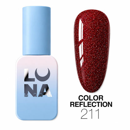 Vernis semi-permanent LUNAmoon réfléchissant color 211 TPO FREE