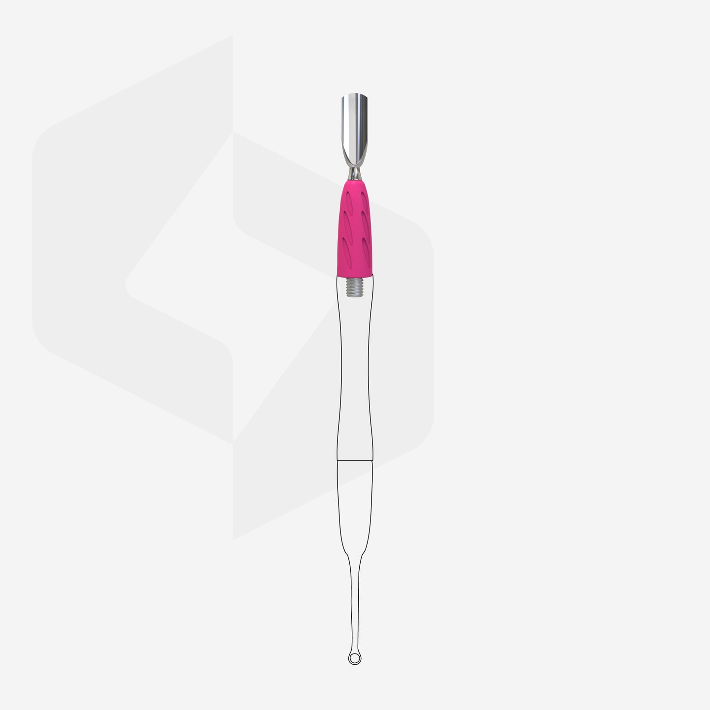 Embout pousse-cuticules étroit arrondi STALEKS PRO COMBO UNIQ 16 WPPQ-16