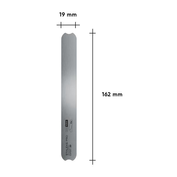 Base métallique droite STALEKS PRO EXPERT 20 MBE-20 pour limes jetables
