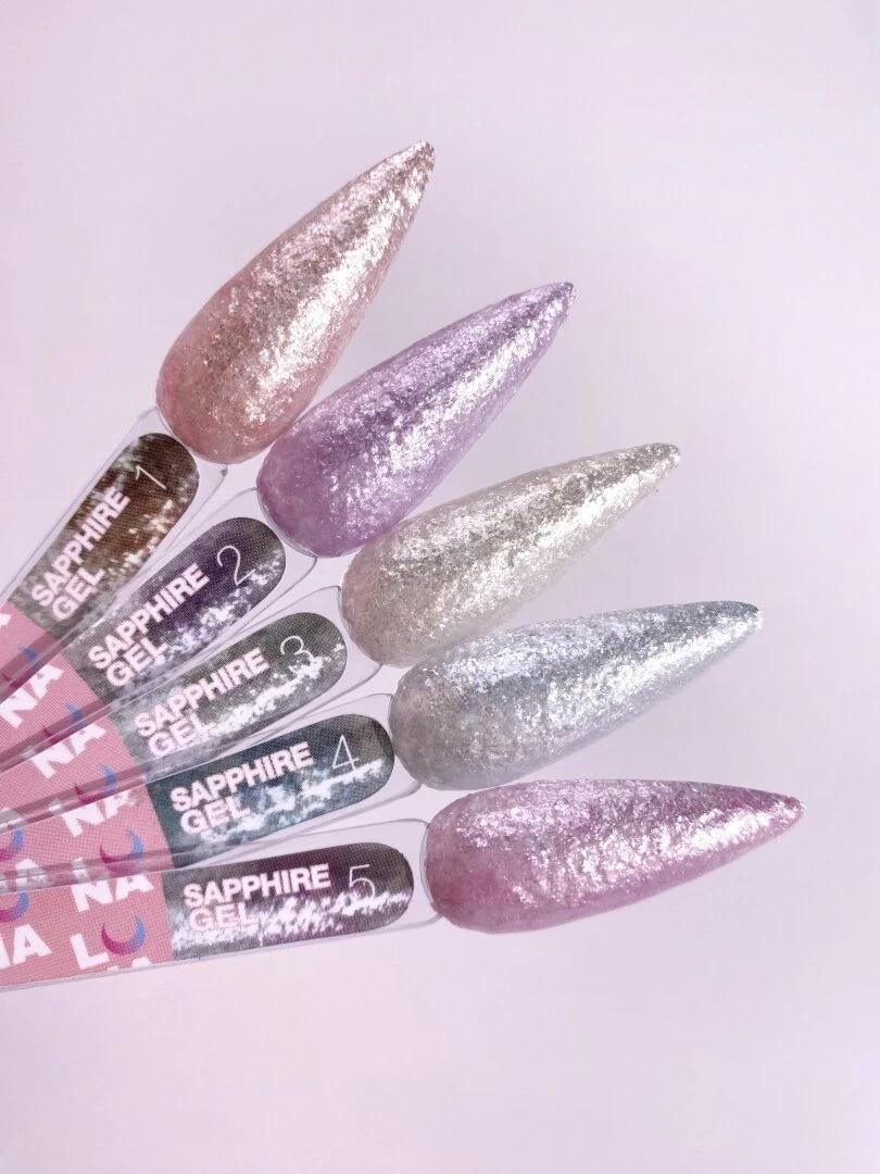 LUNAmoon Sapphire Gel №4 Gel-Pâte Pailleté 5 ml