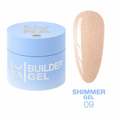 LUNAmoon Shimmer Gel №9 Gel de Construction Scintillant
