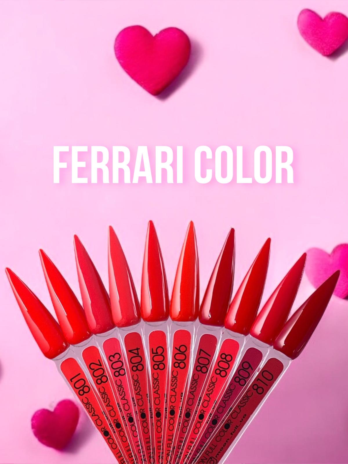 Moon Full Ferrari N°807 Vernis Semi-Permanent Rouge Professionnel
