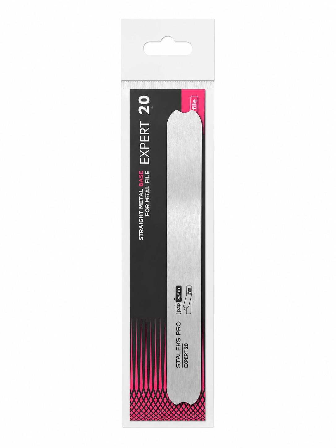 Base métallique droite STALEKS PRO EXPERT 20 MBE-20 pour recharges abrasives jetables de manucure et pédicure