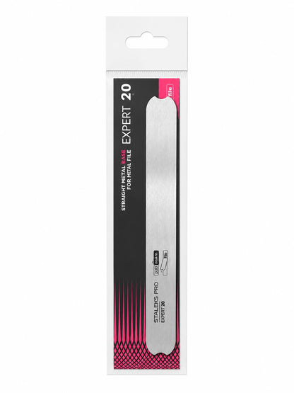 Base métallique droite STALEKS PRO EXPERT 20 MBE-20 pour recharges abrasives jetables de manucure et pédicure