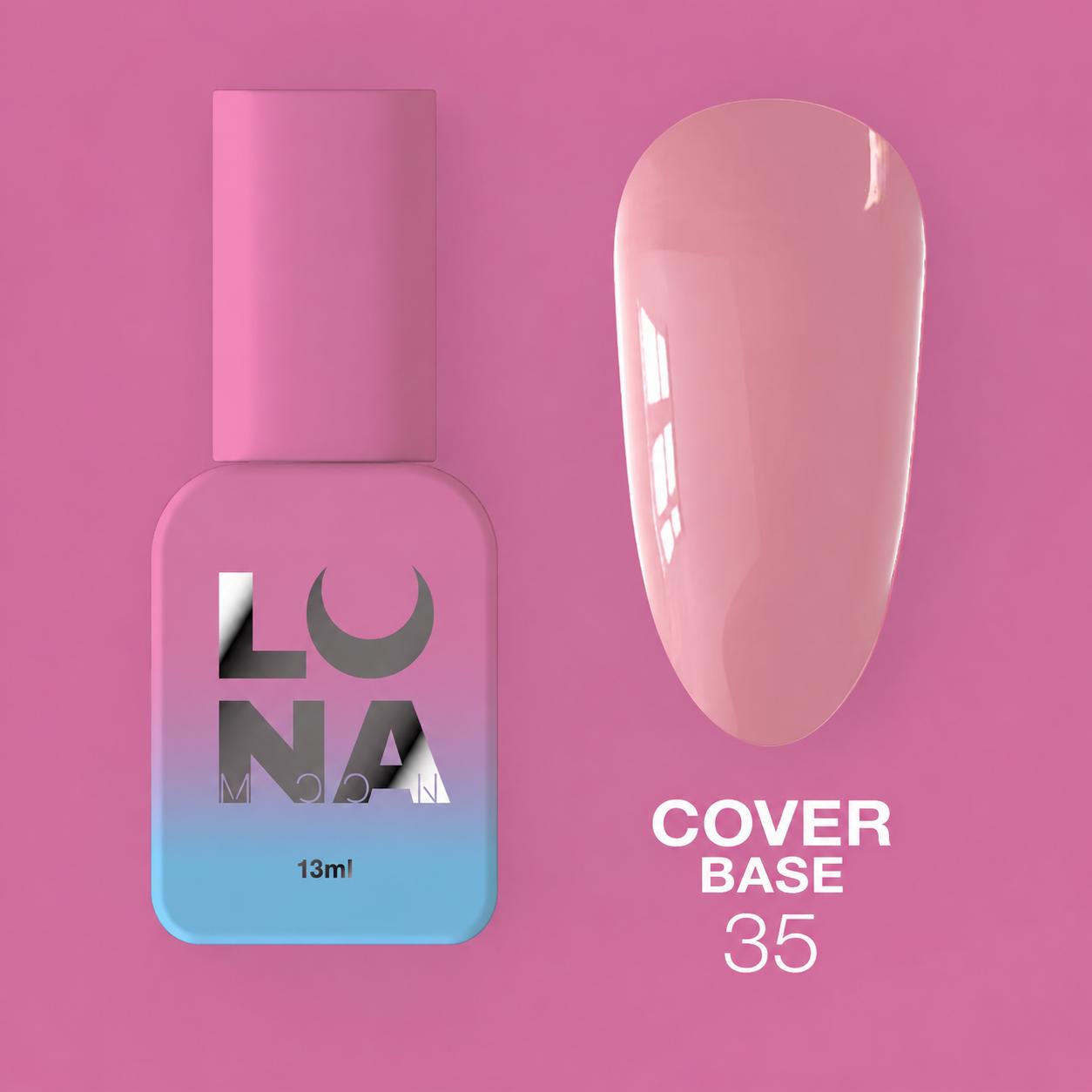 LUNAmoon Cover Base 35 Base Camouflage pour Ongles
