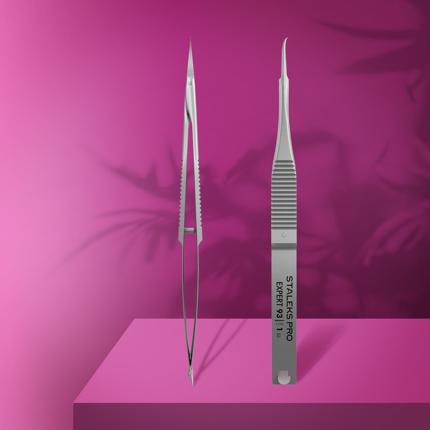 Tweezers-ciseaux professionnels STALEKS PRO EXPERT 93 TYPE 1 SE-93/1 à crochet