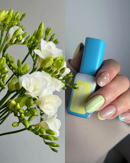 LUNAmoon ADD INSIGHT Color vernis semi-permanent jaune pastel TPO FREE