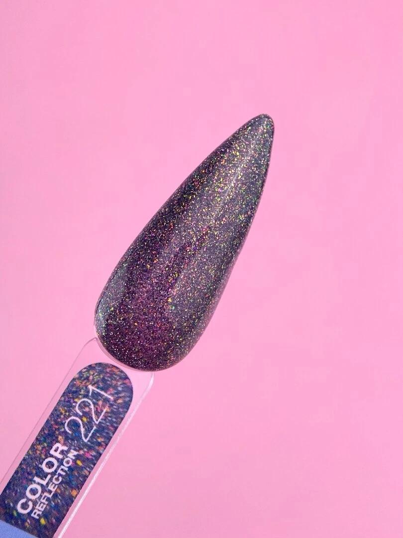 Vernis semi-permanent LUNAmoon  réfléchissant color 221 TPO FREE