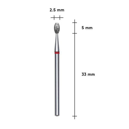 Fraise Diamantée STALEKS EXPERT Olive Rouge 2,5 mm FA130R025/5