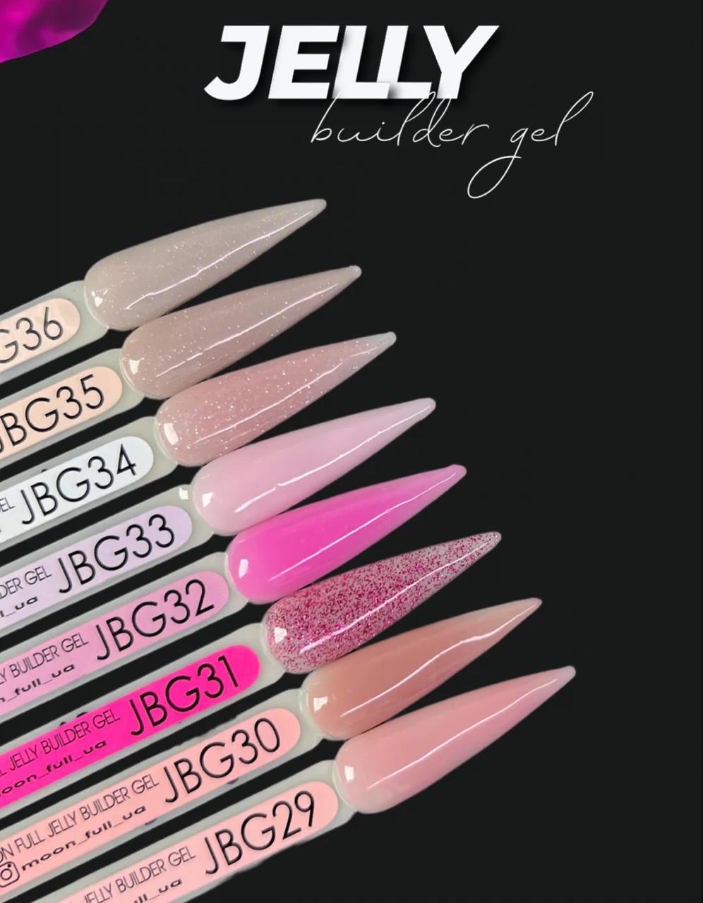 Gel Jelly Builder Gel JBG 36 Moon Full pour extension d’ongles – sans TPO ni HEMA