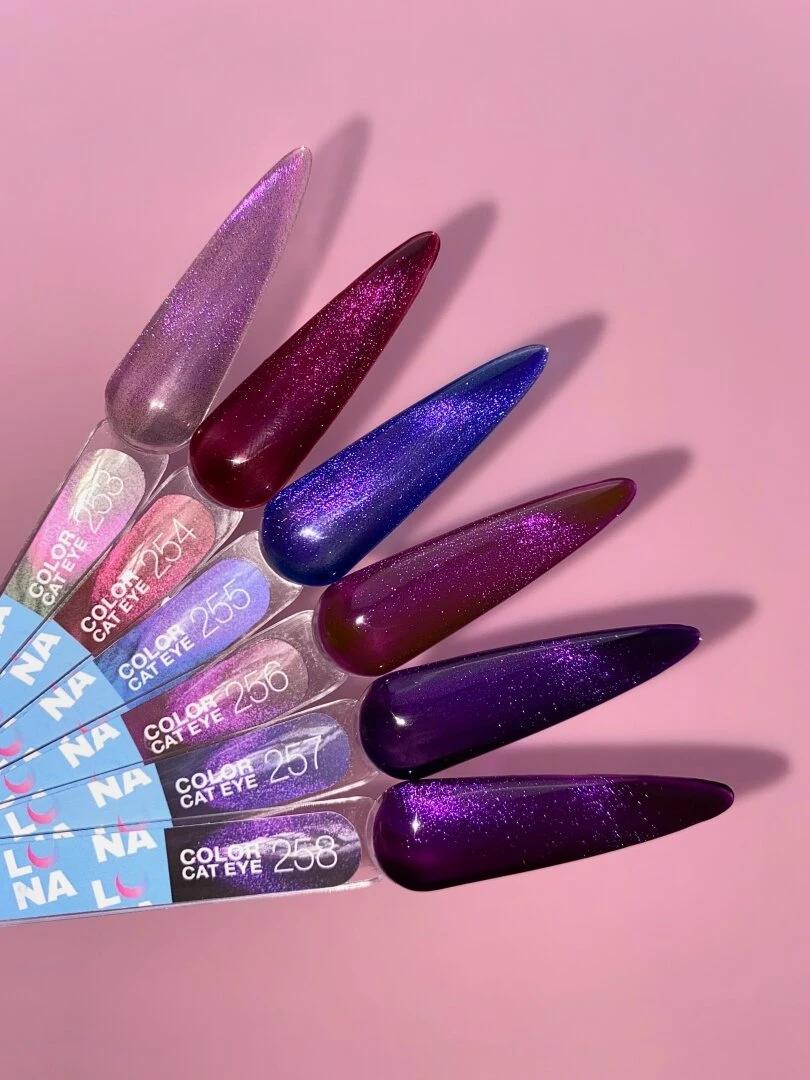 Vernis semi-permanent Cat Eye Color №255 effet œil de chat vitrail TPO FREE