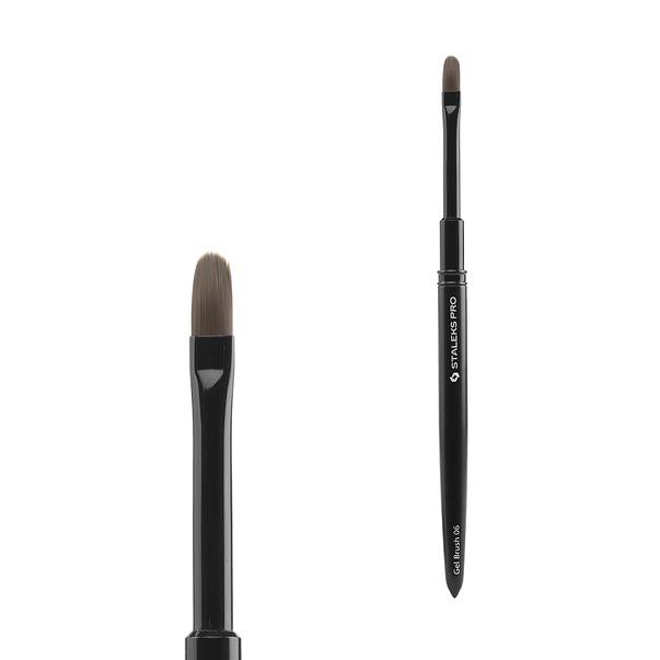Pinceau gel professionnel STALEKS PRO EXPERT 6 x 11 mm NBE-06