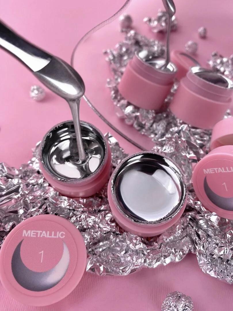 LUNAmoon Metallic Gel №1 Peinture Gel Métallique 5 ml