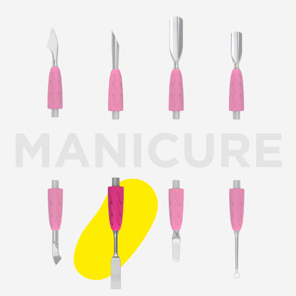 Embout pousse-cuticules plat droit STALEKS PRO COMBO UNIQ 18 WPPQ-18